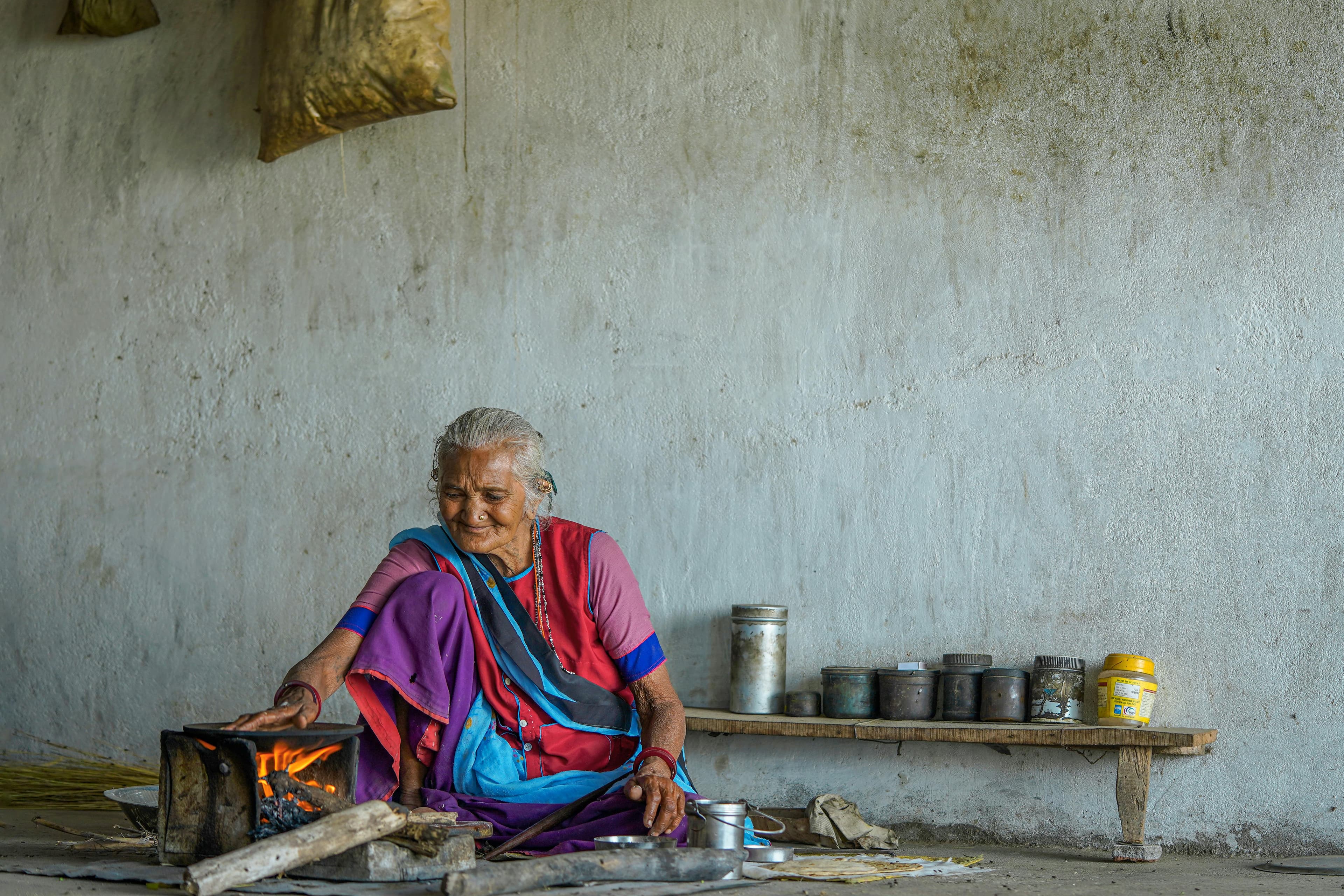 Grandma Sainaba in her kitchen